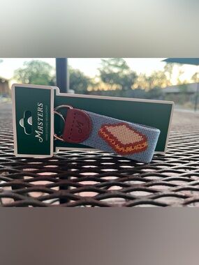 Master’s Pimento Cheese Key Fob Needlepoint with Augusta National Logo